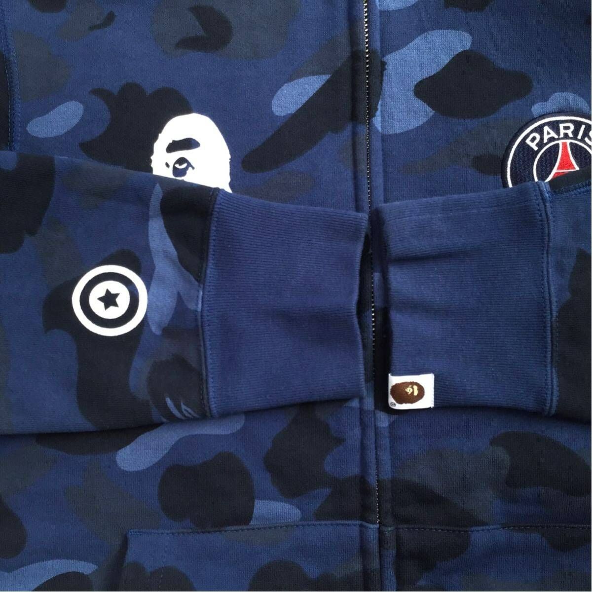 a bathing ape psgコラボ　シャークパーカー A BATHING APE®とPARIS SAINT-GERMAINのコラボレーション