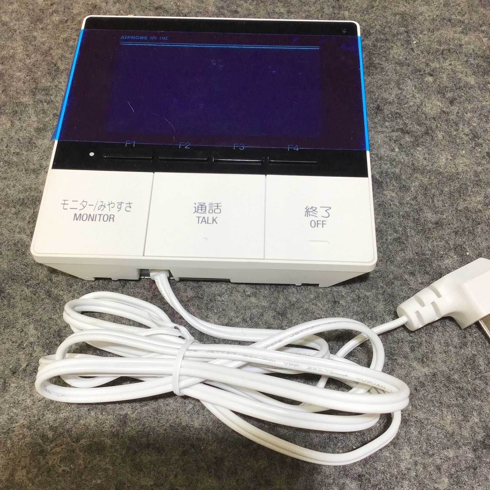 ジャンク品】アイホン 4.3型モニターワイヤレステレビドアホン スノー 