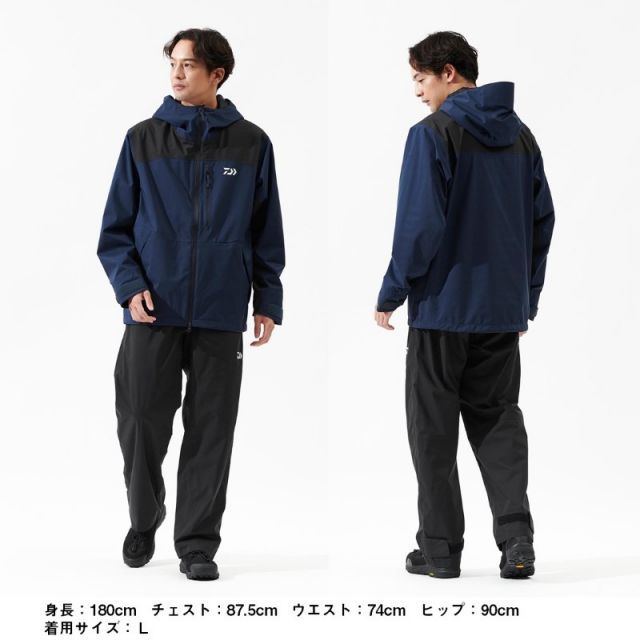 購入 ダイワ DR-3625 レインマックス レインスーツ ネイビー 2XL