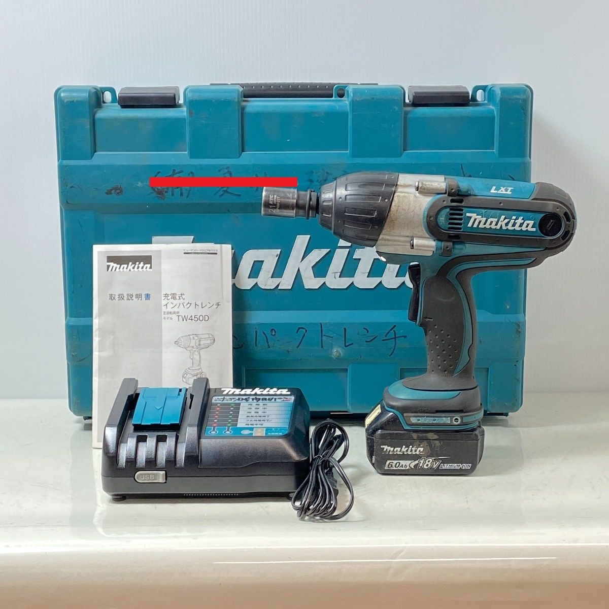 ΦΦMAKITA マキタ 充電式インパクトレンチ 18V TW450D ブルー ΦΦMAKITA マキタ 充電式インパクトレンチ 18V TW450D ブルー