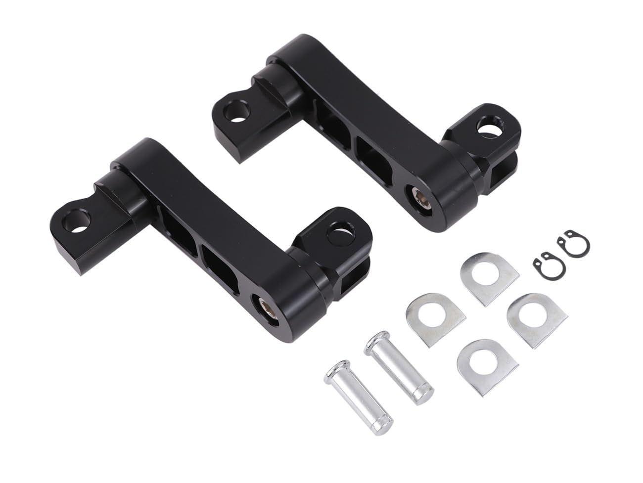 【特価商品】ソフテイル ツーリング ダイナ ステップ エクステンション XL1200 ペグ ブラケット XL833 CNC スポーツスター アルミ 社外品 用 カスタム パーツ ハーレー (ブラック)
