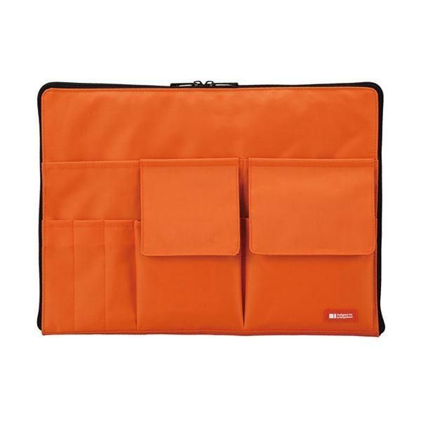 まとめ リヒトラブ バック イン バッグ A4橙 A-7554-4 1個〔×5セット〕