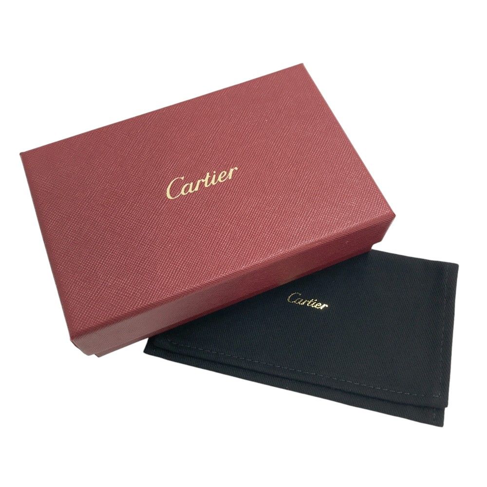 Cartier カルティエ 名刺入れ ブラック マストライン 本革 本物 Cartier カルティエ 名刺入れ ブラック マストライン 本革 本物