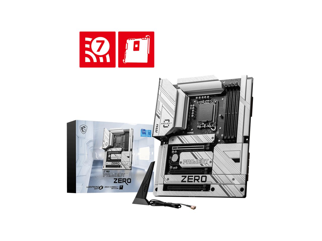 MSI Z790 PROJECT ZERO デスクトップ マザーボード - Intel Z790 チップセット - ソケット LGA-1700