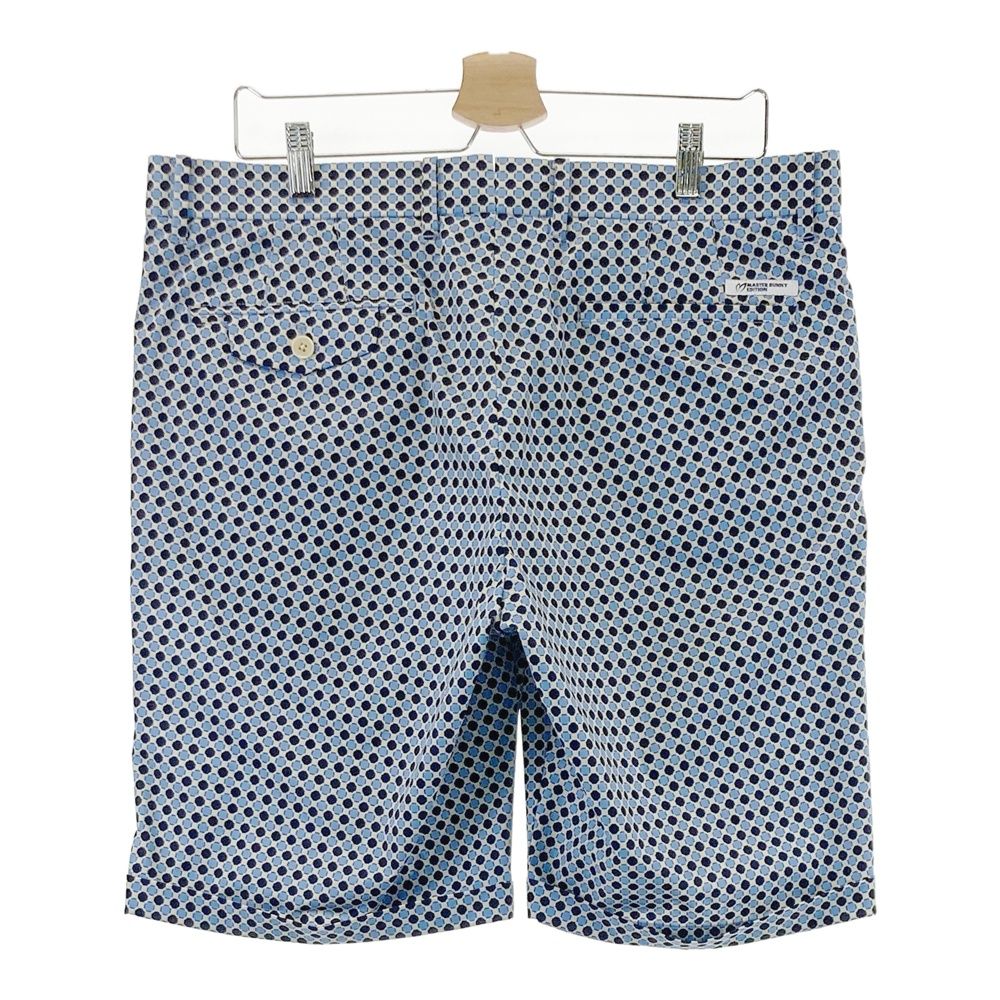 サイズ 7 MASTER BUNNY EDITION マスターバニーエディション ストレッチ ハーフパンツ ドット柄 ブルー系 240101537660 ゴルフウェア メンズ ストスト
