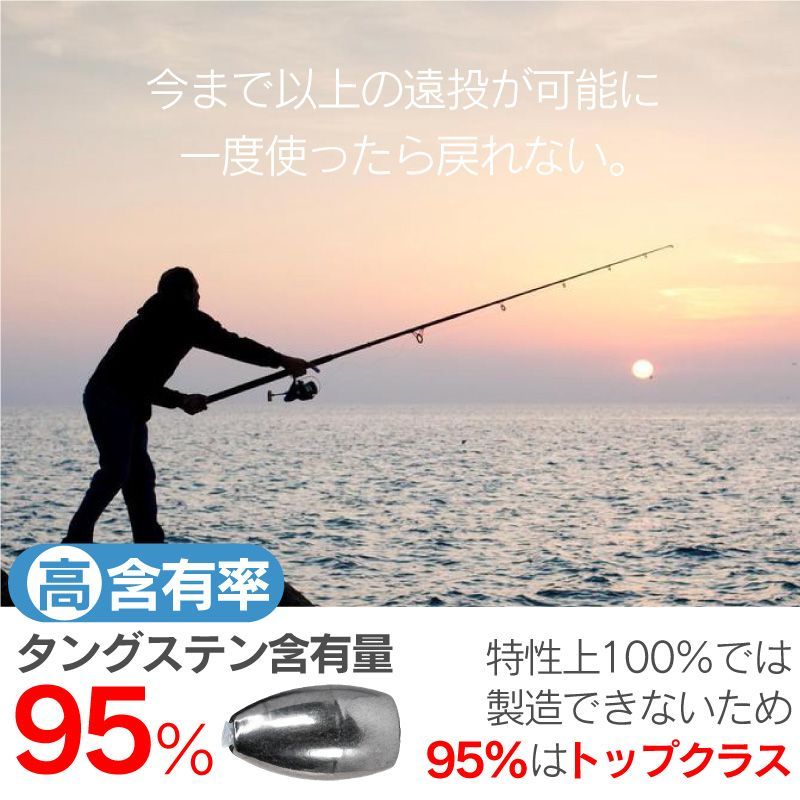 セット タングステン バレットシンカー TG シンカー 2-1 4 oz 63 g 中通しオモリ バレット タイラバ ヘッド タイラバヘッド 高比重 保護チューブ入り ドロップショット ダウンショット テキサスリグ テキサスシンカー オモリ