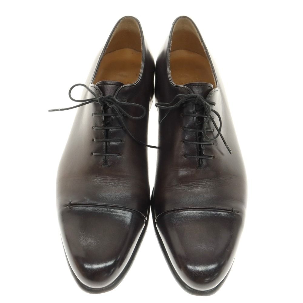 ベルルッティ Berluti ガスパール ガレ ホールカット ドレスシューズ ブラックカーキ サイズ7 メンズ