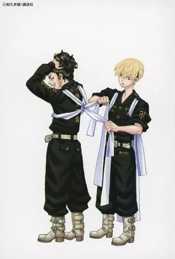 中古】ポストカード 場地圭介＆松野千冬(特攻服) ポストカード