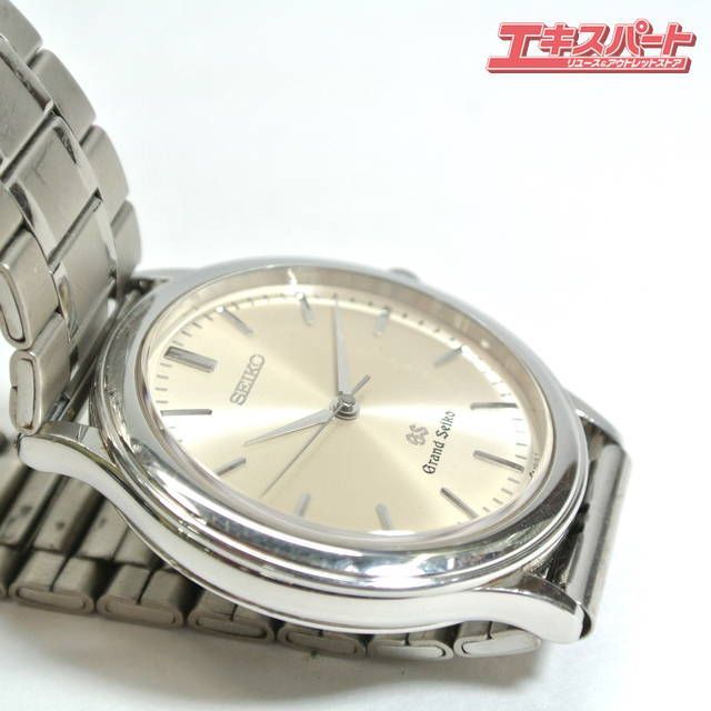 時計 GS SEIKO 9581-7000 Cal.9581A QZ Seiko NEAR MINT Vintage 1992 SEIKO Grand 9581-7000 Qz Silver