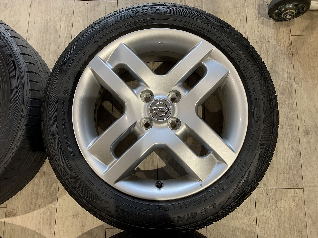 2305027】日産 Z12 キューブ Gグレード 純正 ホイール 16インチ 6J +42 PCD100 4H + DUNLOP LE MANS V  195/55R16 2021年 6mm - メルカリ