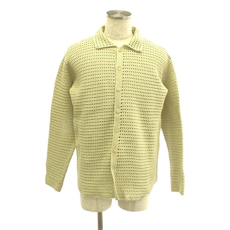 AURALEE | オーラリー | 2025AW | HAND CROCHET WOOL KNIT SHIRTS | 3 | ライトカーキ | メンズ
