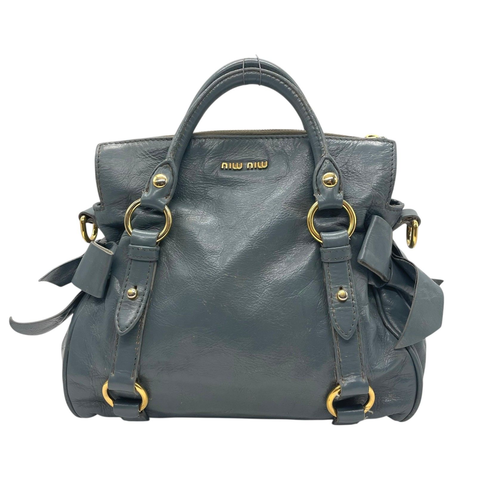 ミュウミュウ2way ショルダーバッグヴィッテロルクスボウサッチェル