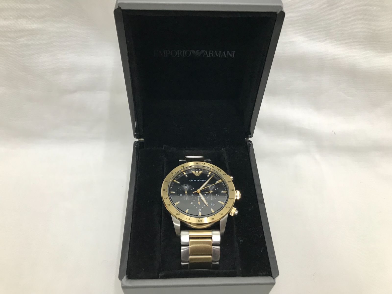 EMPORIO ARMANI 腕時計 クォーツ クロノグラフ - メルカリ