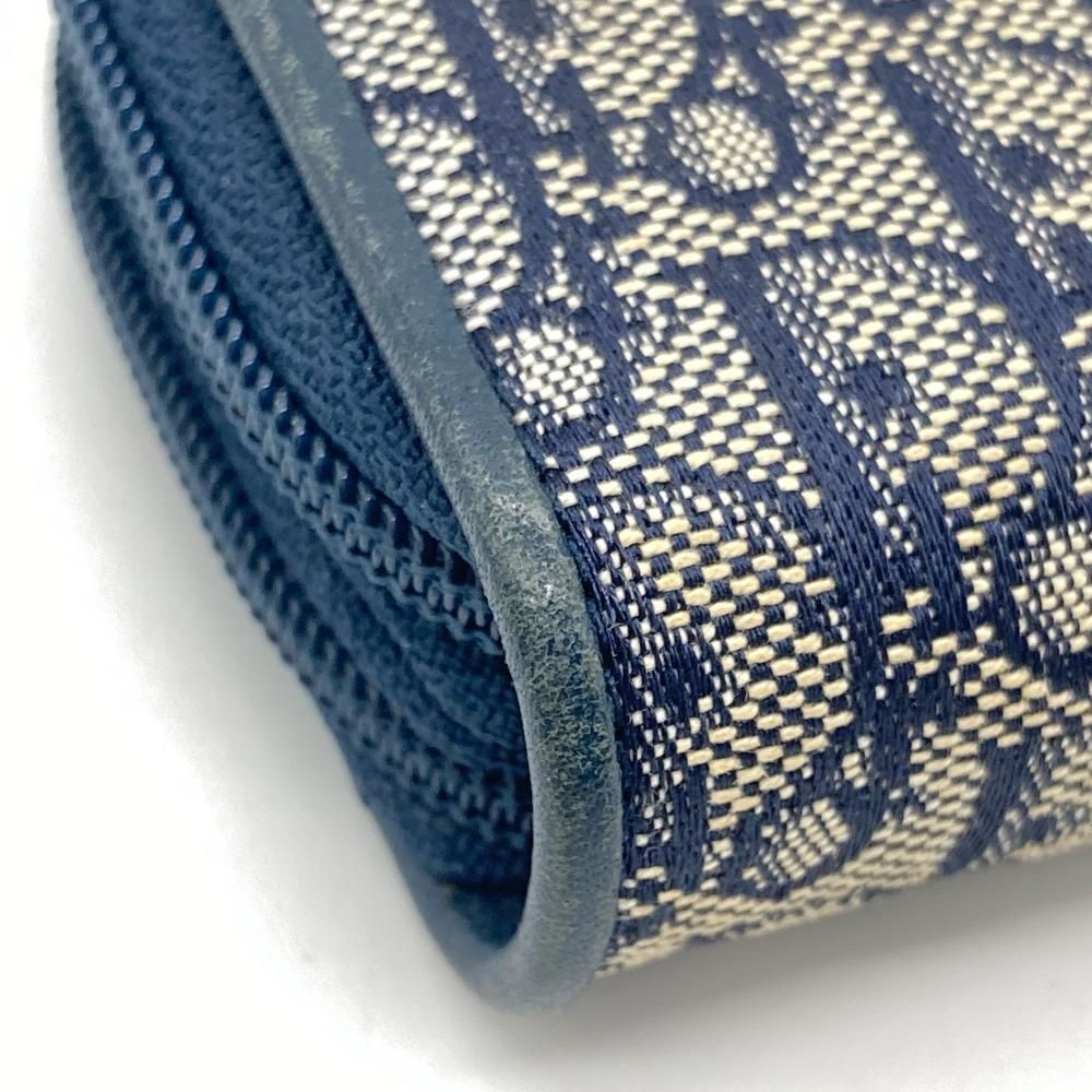 ディオール Dior オブリーク キーケース ジャガード ネイビー