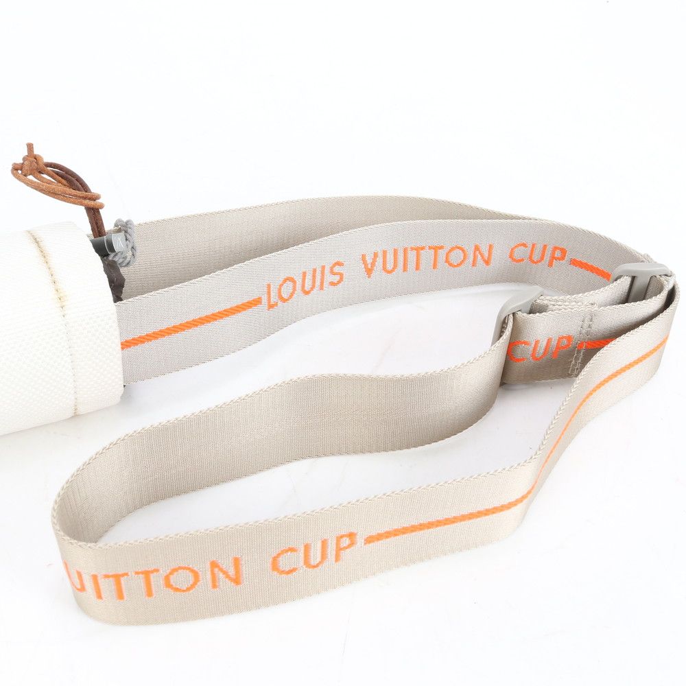 ルイヴィトン ダミエ ジェアン LVカップ ショルダー ボトルケース ホルダー 筒型 M80642 レザー メンズ ECE CR3-8