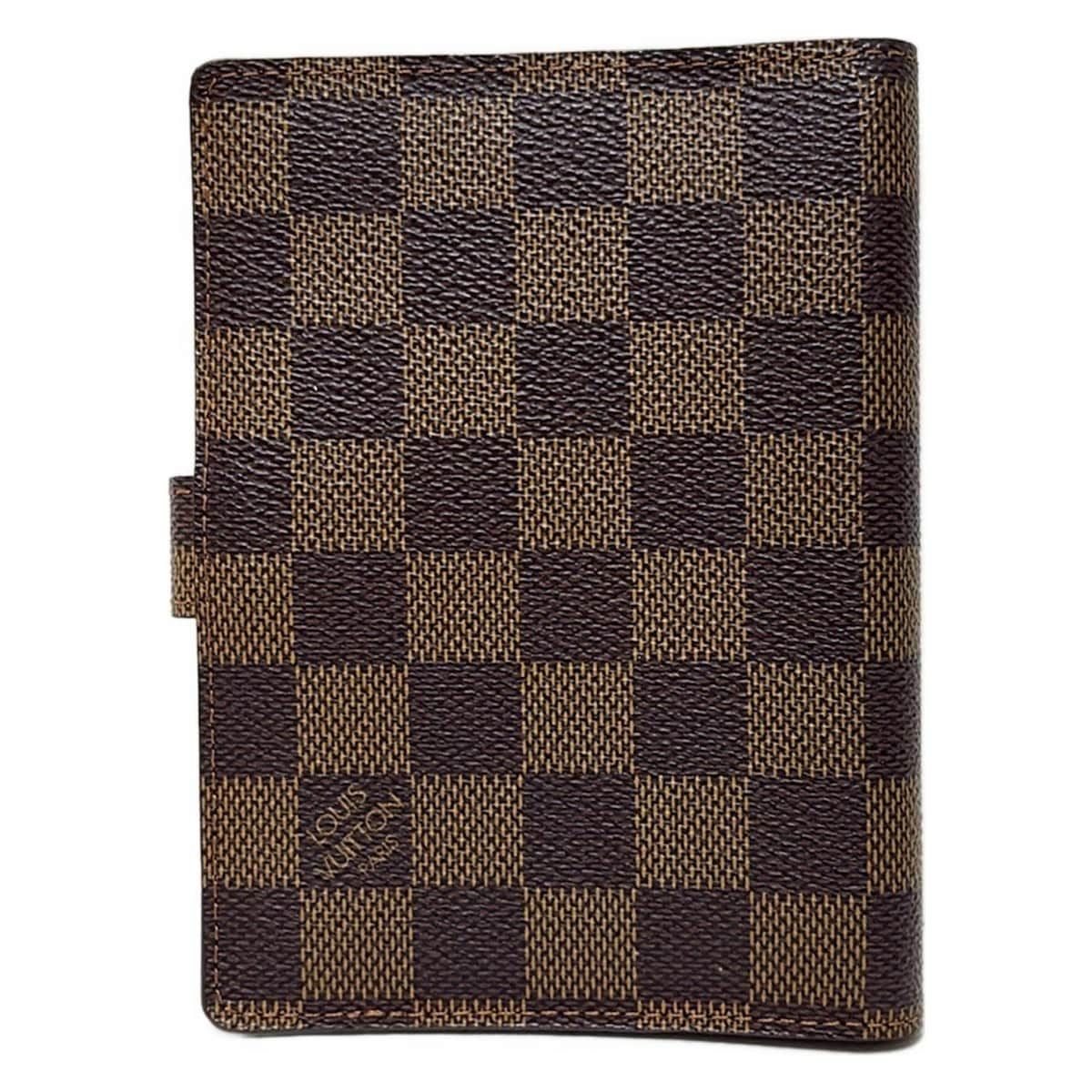LOUIS VUITTON ルイヴィトン 手帳 ダミエ アジェンダPM R20700 エベヌ イニシャル刻印