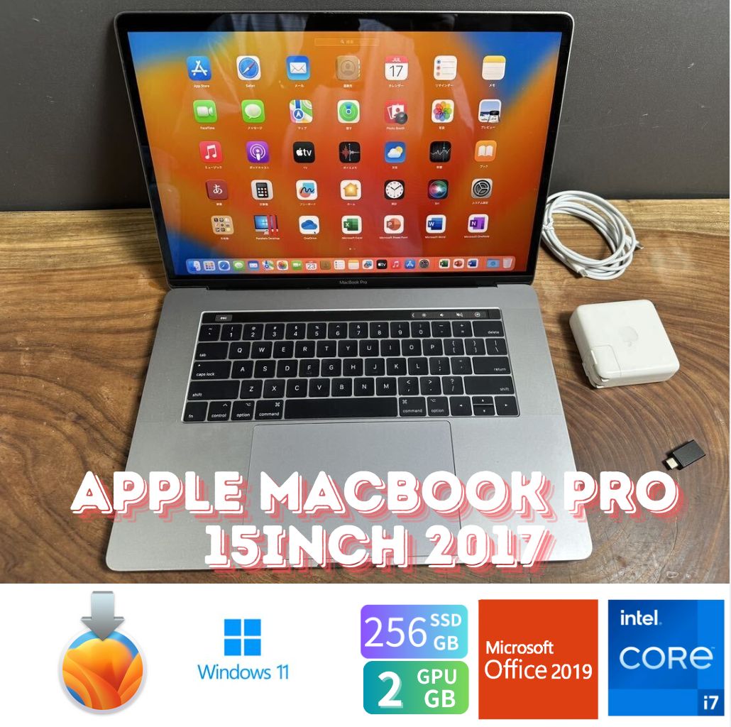 美品新品バッテリー」Apple MacBook PRO Retina 13inch 2017/CPUi5 2.3GHZ/16GB/SSD256GB/Windows11/office2019/CJ074  - メルカリ