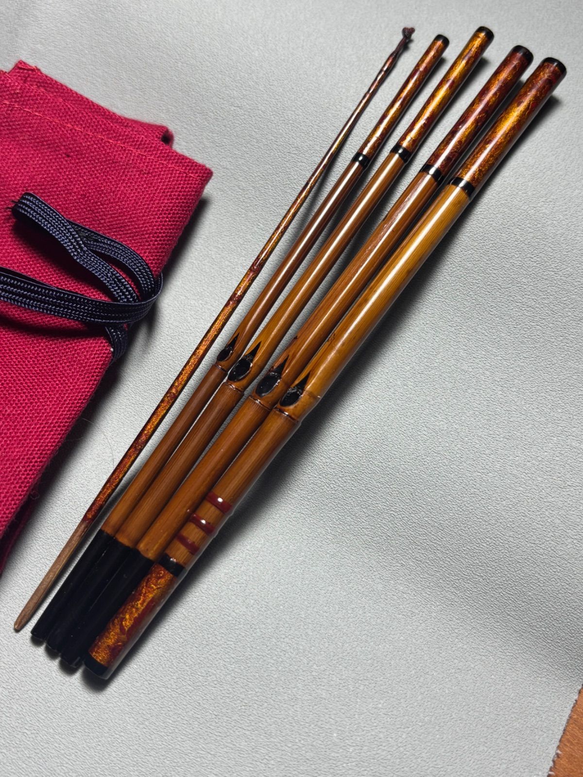 和竿 竹竿 矢竹 タナゴ竿 62ー③（和竿 タナゴ竿 61－②）