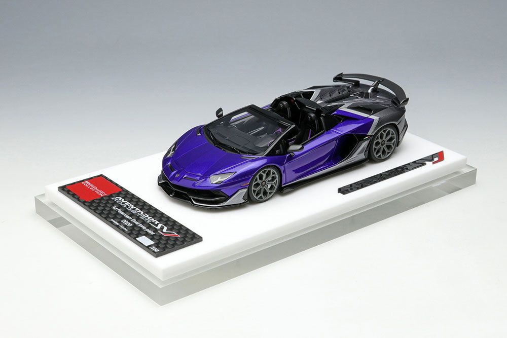 安心の日本正規品即日配達! EM669C EIDOLON 1 43 Lamborghini Aventador SVJ Roadster 2020 Ad Personam 2 tone paint ヴィオラヘスティア グリジオリンクス