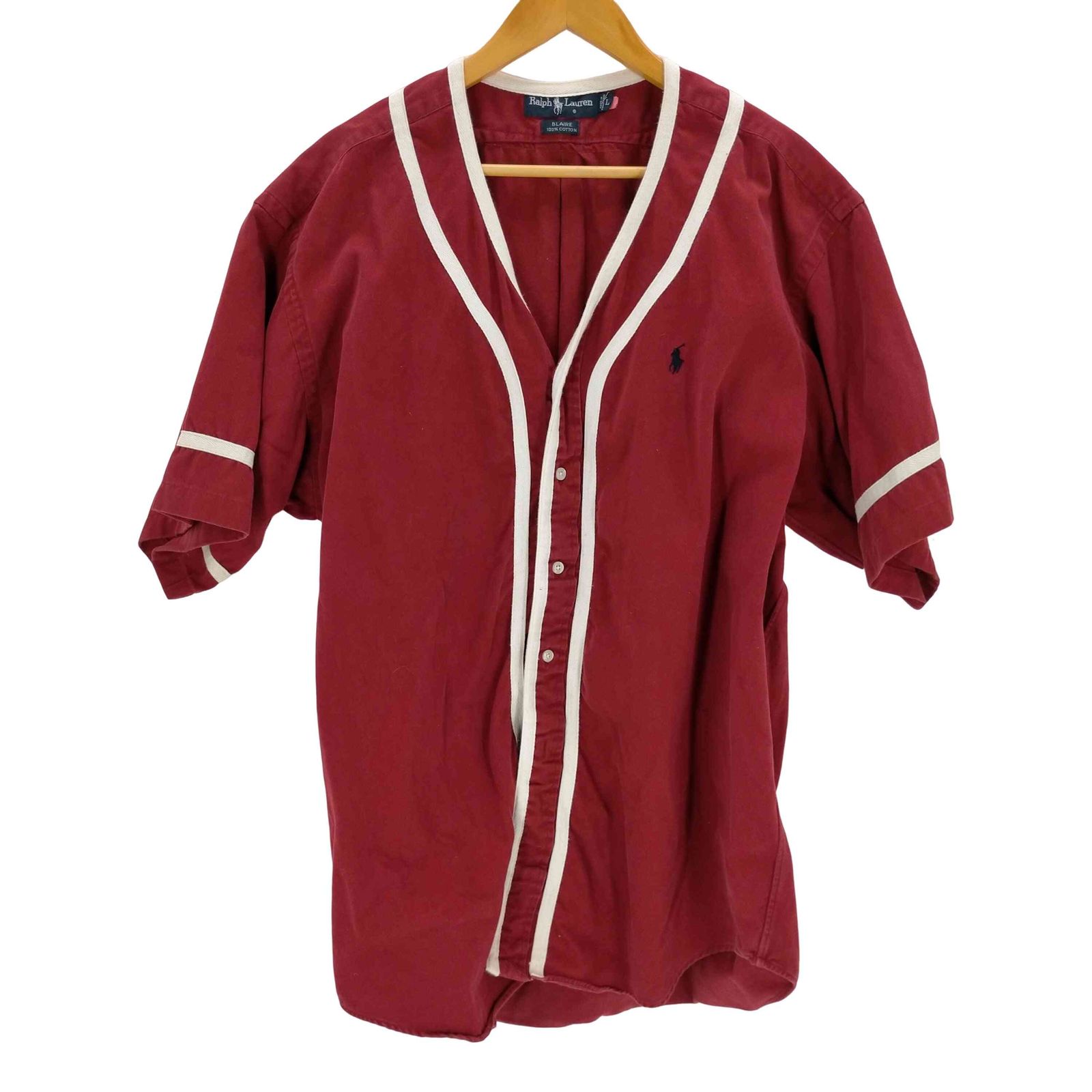 ラルフローレン RALPH LAUREN ベースボールシャツ メンズ import L