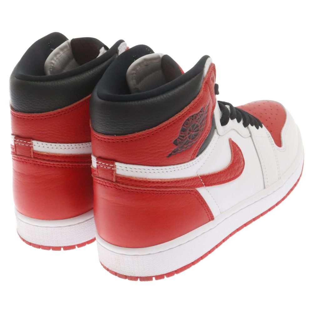 NIKE (ナイキ) AIR JORDAN 1 RETRO HIGH OG Heritage 555088-161 エアジョーダン1 ヘリテージ  ハイカットスニーカー ホワイト/レッド US9/27.0cm - メルカリ