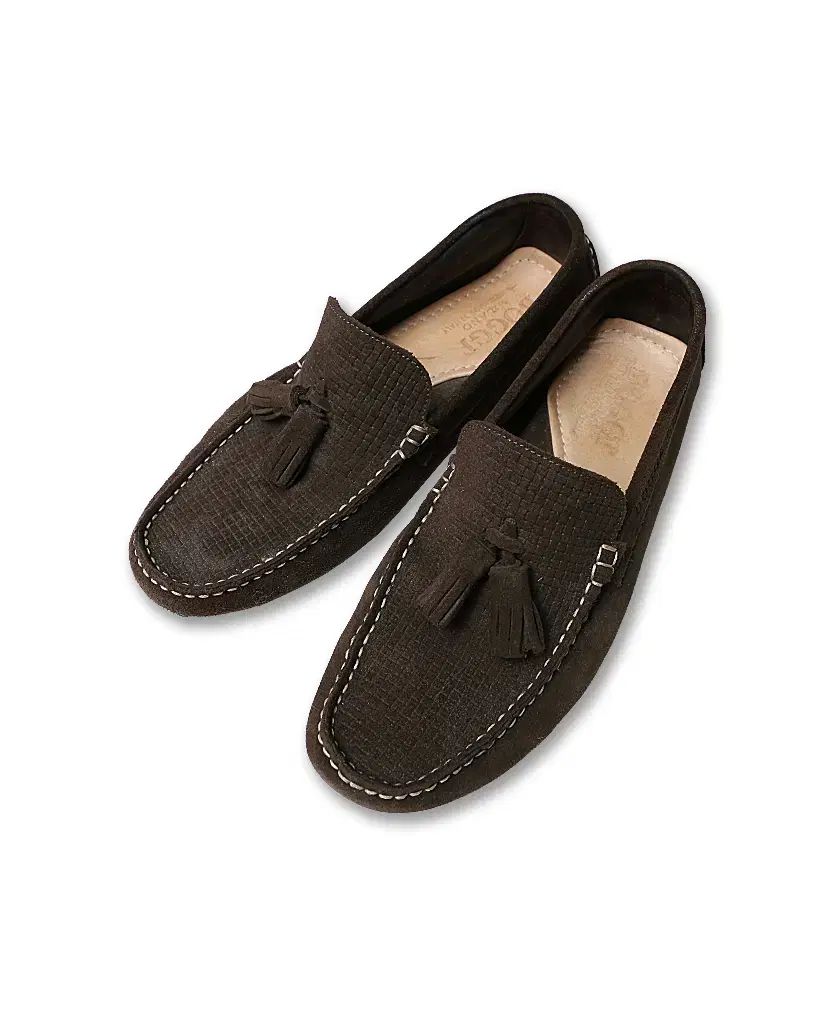 Boggi Milano ブラウン スウェード ドライビング タッセルローファー