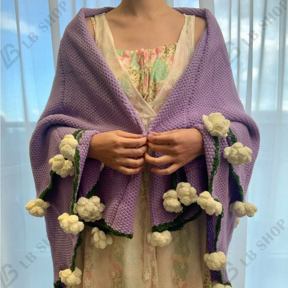 完成品 花束ブランケット 120CM ジャスミン ツバキ れないお花 ブーケ 編み物 枯れない花 ニットブーケ あみぐるみ 花の毛布 毛糸 かぎ編み 手芸 造花 母の日 父の日 記念日 卒業式 成人式 引越し贈り物 オフィス 昼寝 プレゼント NEXPOTALLINN_EU