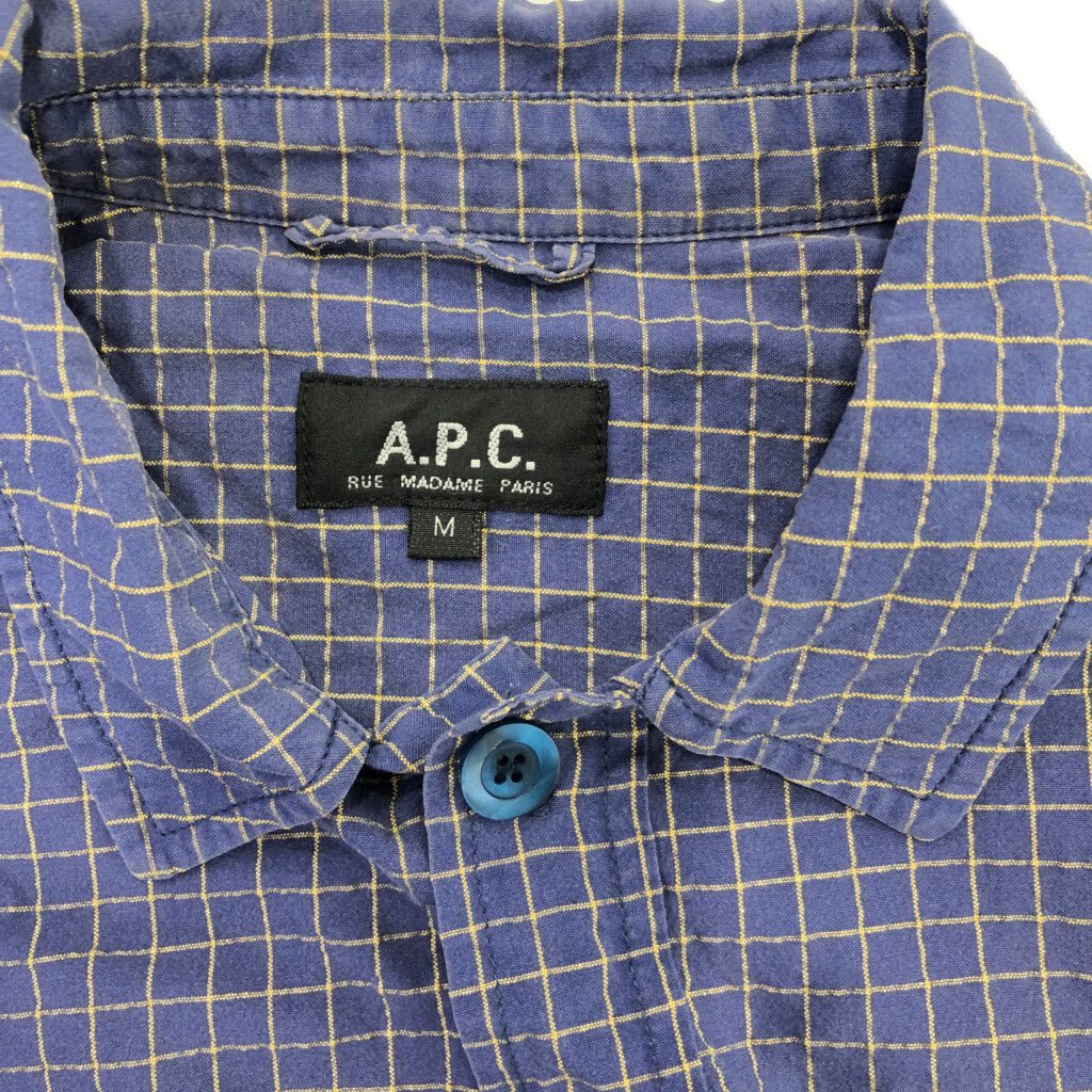 90年代 A.P.C. アーペーセー 長袖シャツ ヨーロッパ古着 90年代 A.P.C. アーペーセー 長袖シャツ ヨーロッパ古着