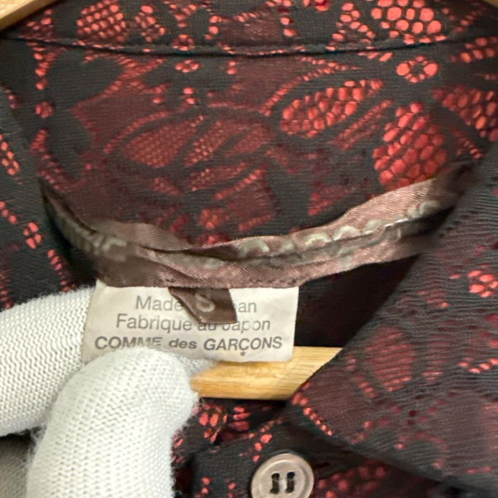 美品 COMME des GARCONS コムデギャルソン 長袖 レース シャツ  
