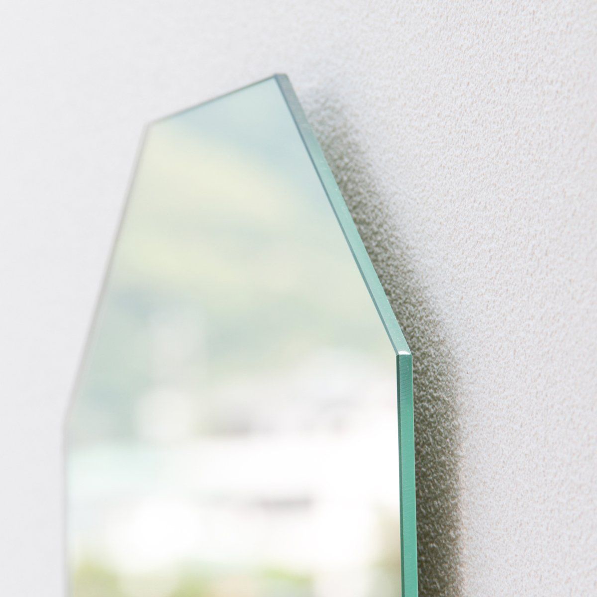 鏡 壁掛け 全身 八角 八角形 日本製 姿見 30×120cm ［ 賃貸 壁 対