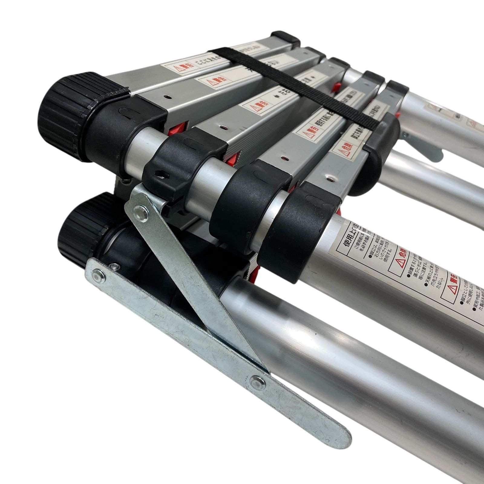 MY1010 マスダショップ 脚立 伸縮 アルミ製 軽量 伸縮脚立 安全ロック 折りたたみ 1.4m 高さ1.7m 5段 幅広 ステップ スーパーラダー HRDEVELOPMENT_JP