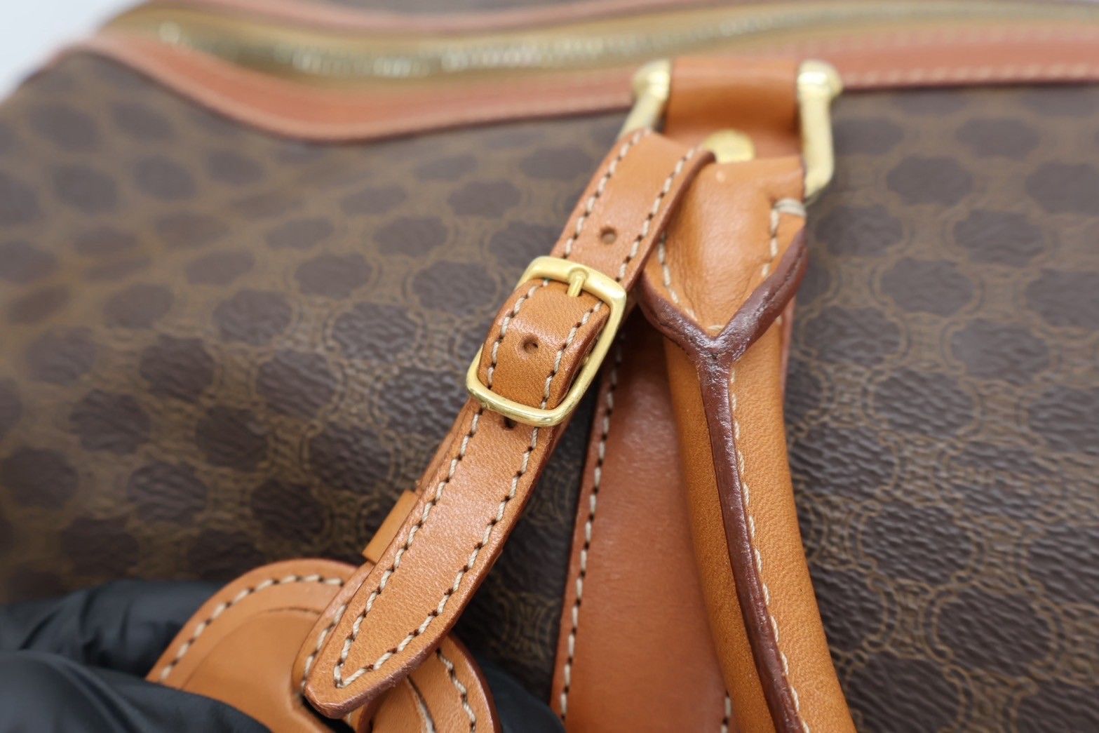 CELINE セリーヌ マカダム ミニボストンバッグ M161