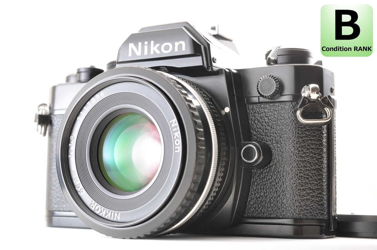 Nikon FM ブラック 一眼レフフィルムカメラ Nikon Ai-S NIKKOR 50mm F1.8 金属鏡筒 MFレンズ 4038