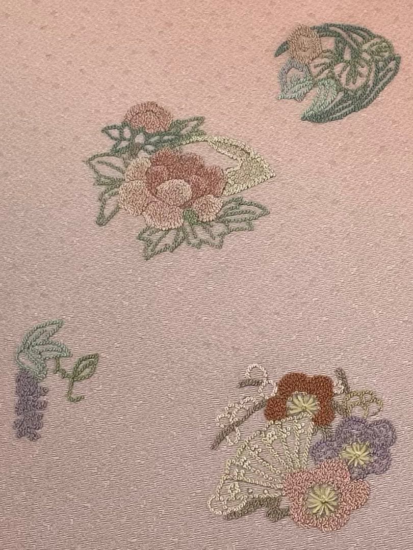 付け下げ 蘇州刺繍 相良刺繍 紋意匠 正絹 反物 - メルカリ