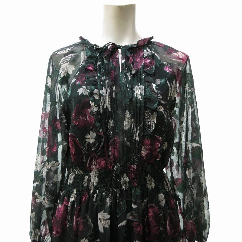 アメリヴィンテージ Ameri VINTAGE 美品 近年 シアー 花柄