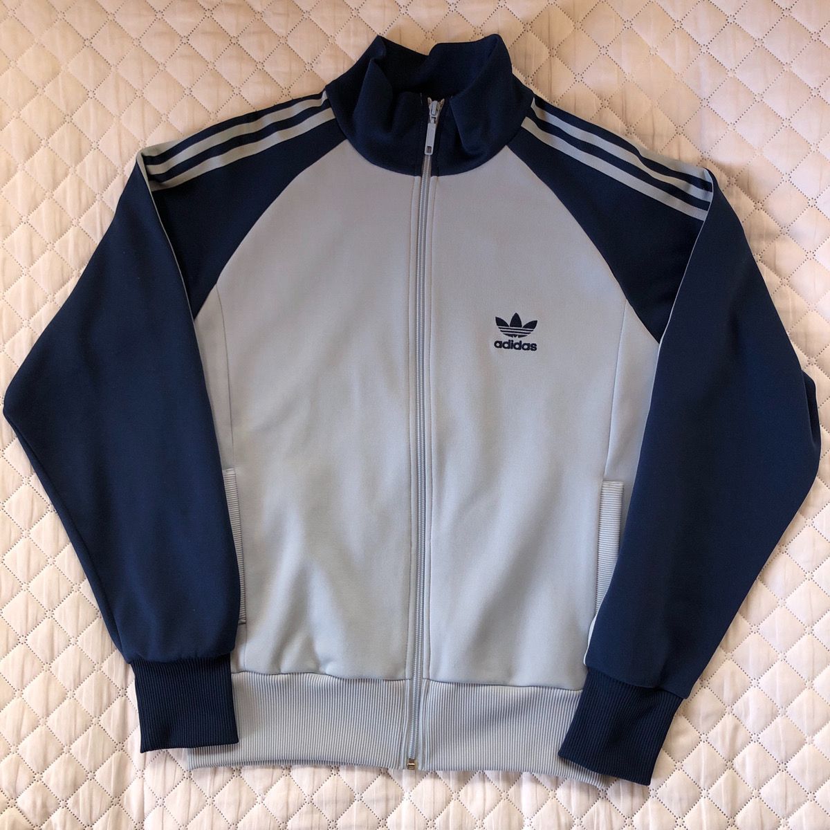 90s ビンテージ　adidas ネイビー　トラックジャケット 90s adidas Track Jacket 紺オレンジ XL アディダス トラック