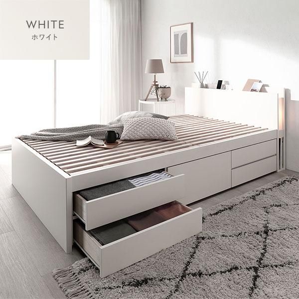 〔組立設置サービス付き〕 チェストベッド すのこ床板タイプ ショート丈シングル ブラウン 日本製 照明付 フレームのみ〔代引不可〕〔代引不可〕 組立設置サービス付き〕 チェストベッド すのこ床板タイプ ショート丈