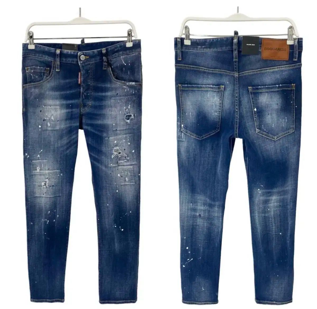 DSQUARED ディースクエアード ペインティング スケータージーンズ デニム S74LB1387