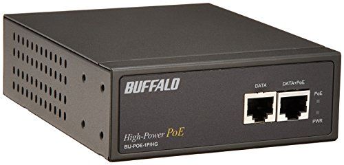 BUFFALO ハイパワー PoEインジェクター 1CHモデル BIJ-POE-1P/HG
