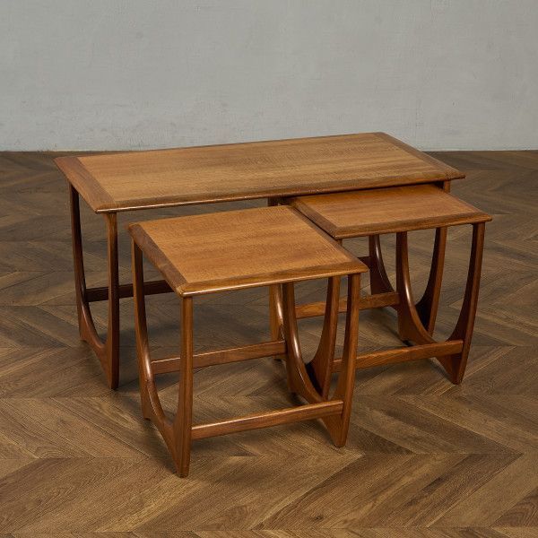 イギリス ヴィンテージ G-PLAN ジープラン アストロ センターテーブル ジープラン / G-PLAN オーバル型 ガラス センターテーブル