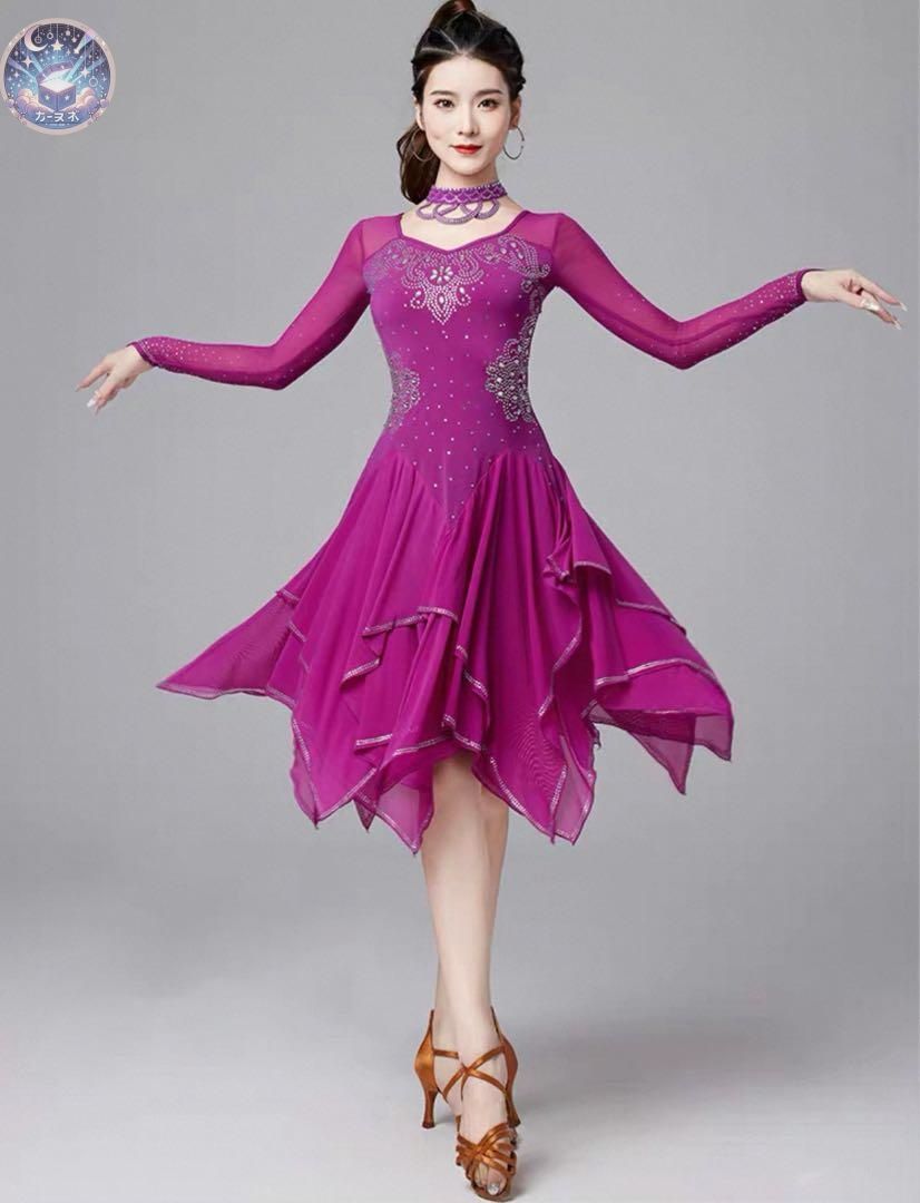 華やか刺繍ワンピース◆練習からダンスパーティー、発表会まで使える！ 新品未使用 華やか刺繍ワンピース◇練習からダンスパーティー、発表会