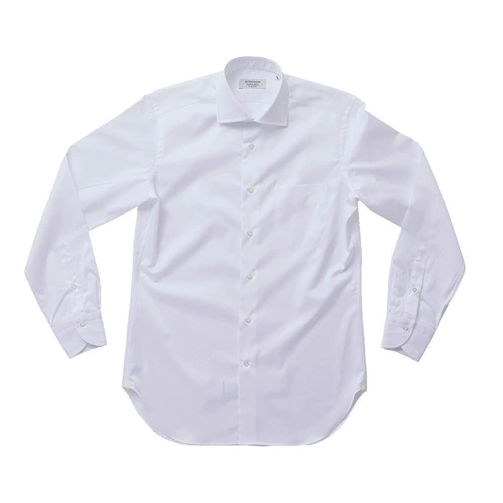 HITOYOSHI ヒトヨシ |HITOYOSHI WHITE 人吉シャツ マイクロツイル ワイドシャツ COMFORT FIT 長袖 ホワイト HW9C-WD-03