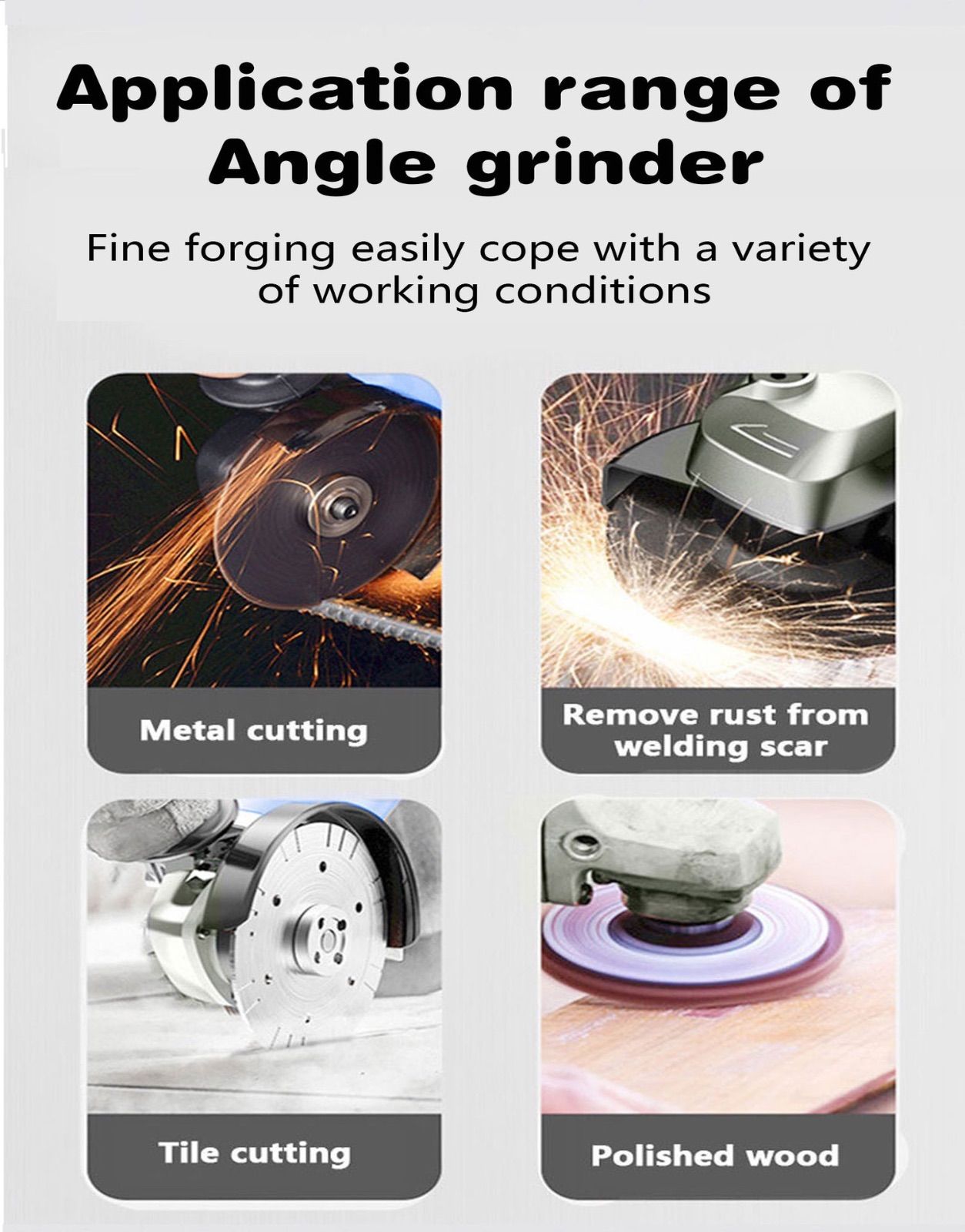 ブラシレスリチウム電池コーナーグラインダー