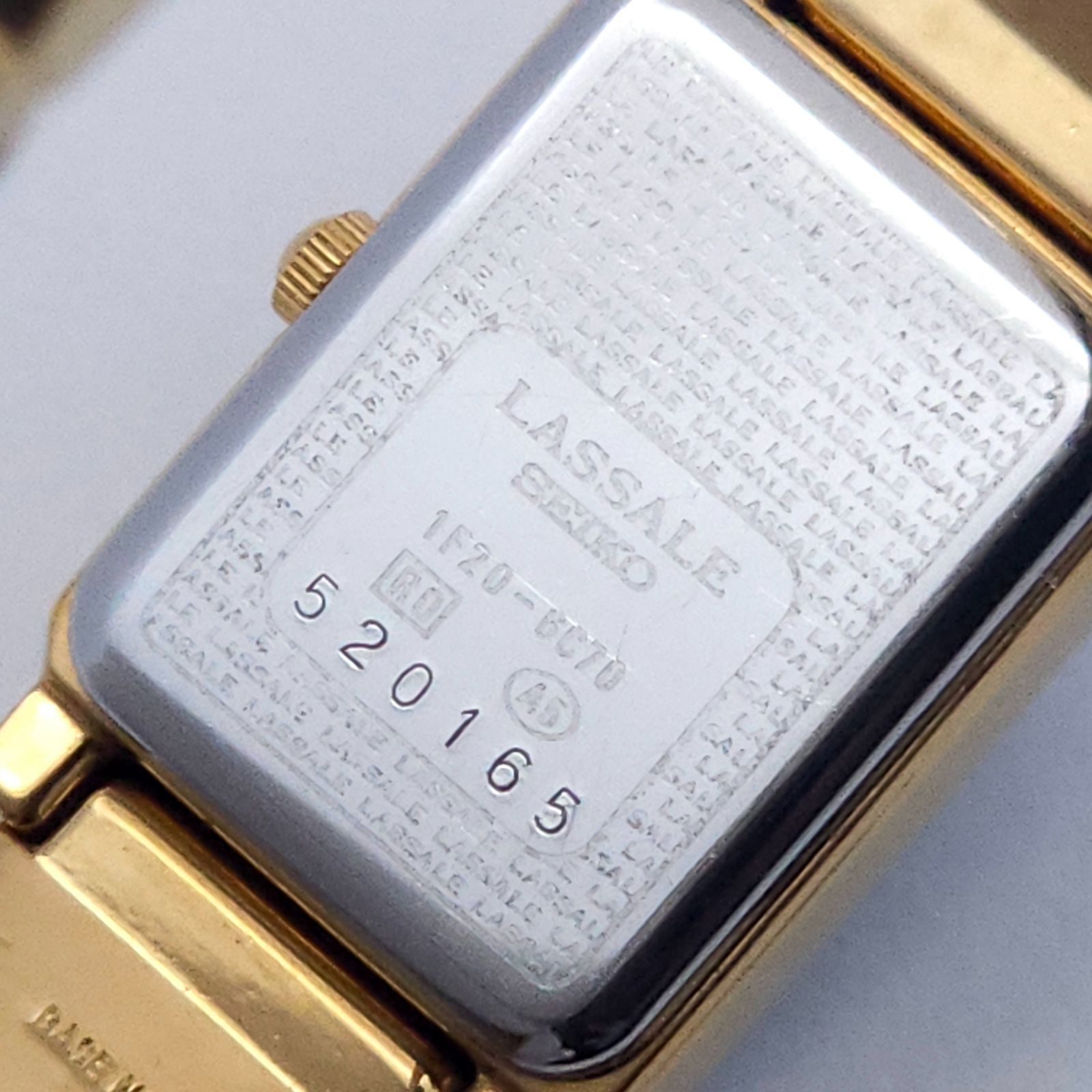 ☆良品 SEIKO セイコー ラサール 1F20-6C70 QZ 動作品 緑×金色 - メルカリ
