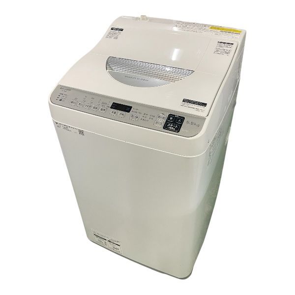 シャープ　全自動洗濯乾燥機　ES-TX5E-S『美品中古』2021年式　【リサイクルショップサルフ】 シャープ 全自動洗濯乾燥機 ES-TX5E-S『美品中古』2021年式
