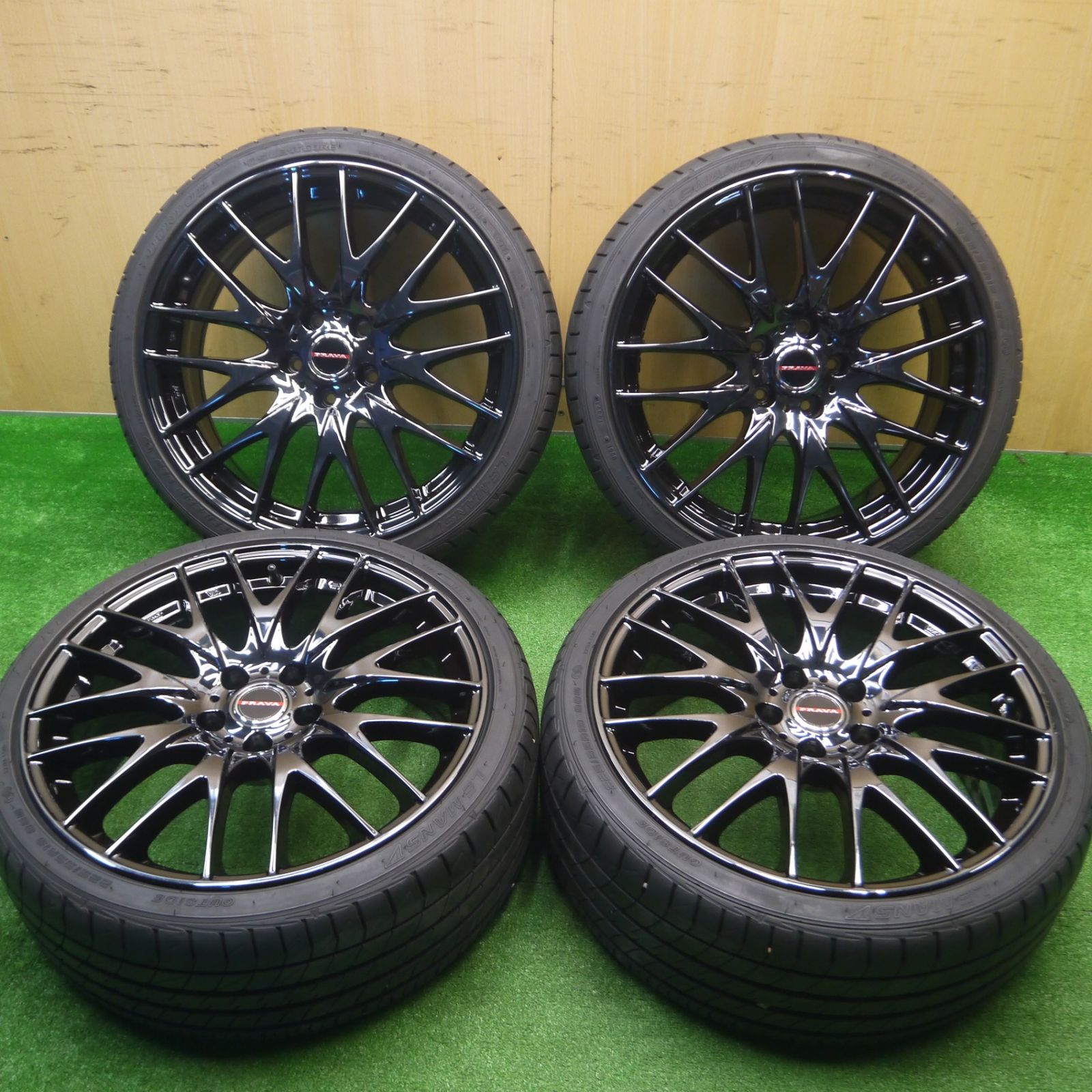 送料無料] バリ溝!21年! キレイ! 9分☆レクサス等 Leyseen PRAVA 9M 