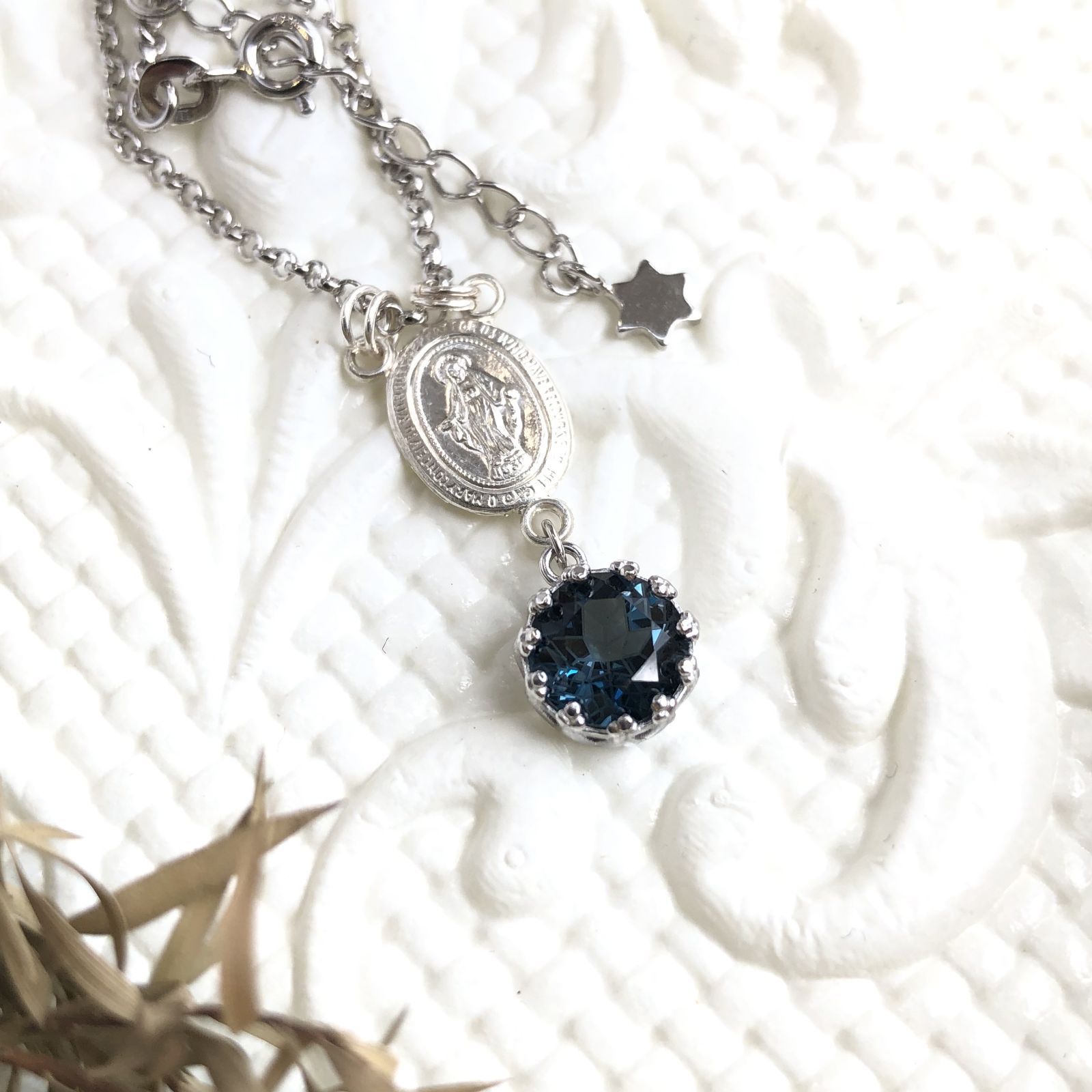 ルチルクォーツ 天然石 マクラメ ペンダント 4 マクラメ編みネックレス