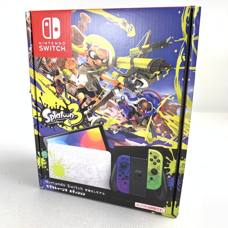 Nintendo Switch 有機ELﾓﾃﾞﾙ ｽﾌﾟﾗﾄｩｰﾝ3ｴﾃﾞｨｼｮﾝ 任天堂 スイッチ 本体 034-250507-nm-09-fuz
