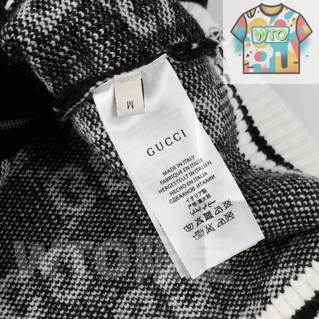 GUCCI風 カラーブロック ジップアップカーディガン [本日特価