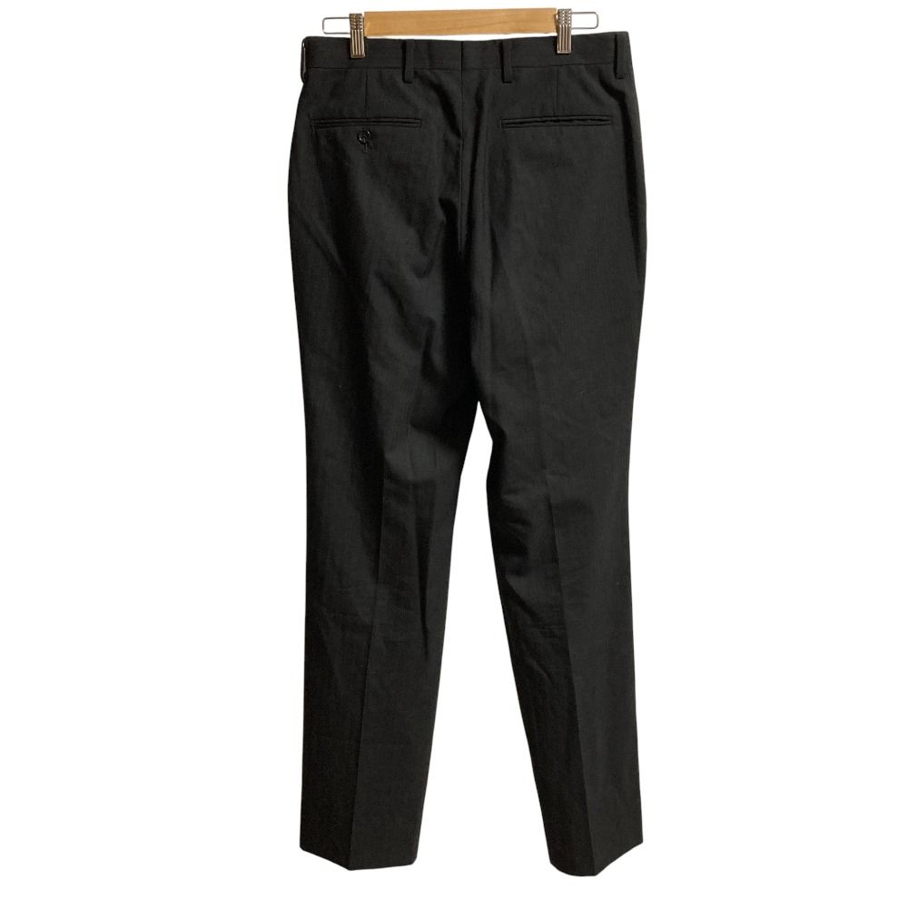 D URBAN ダーバン ストライプ テーラードジャケット スラックスパンツ セットアップ スーツ サイズ96Y7 ブラック メンズ 古着 KANDAIZUMI_COM